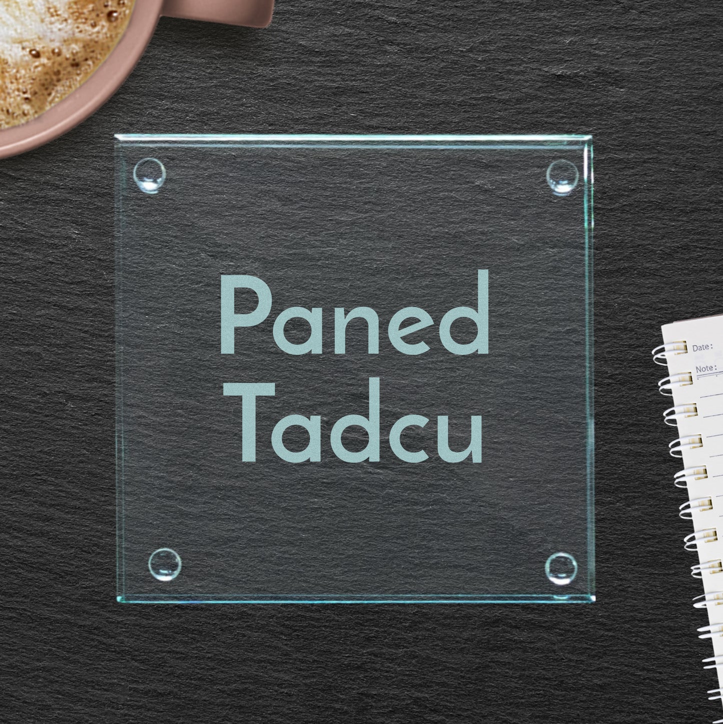 Paned Tadcu (Grandad's Cuppa) Glass Coaster