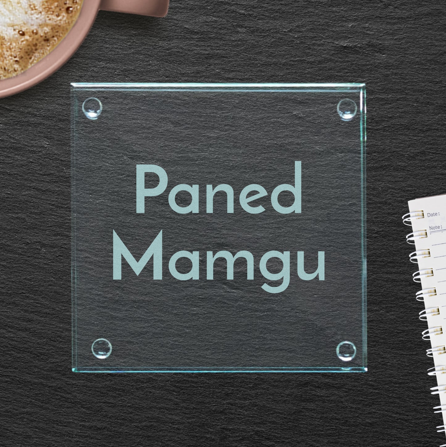 Paned Mamgu (Nan's Cuppa) Glass Coaster