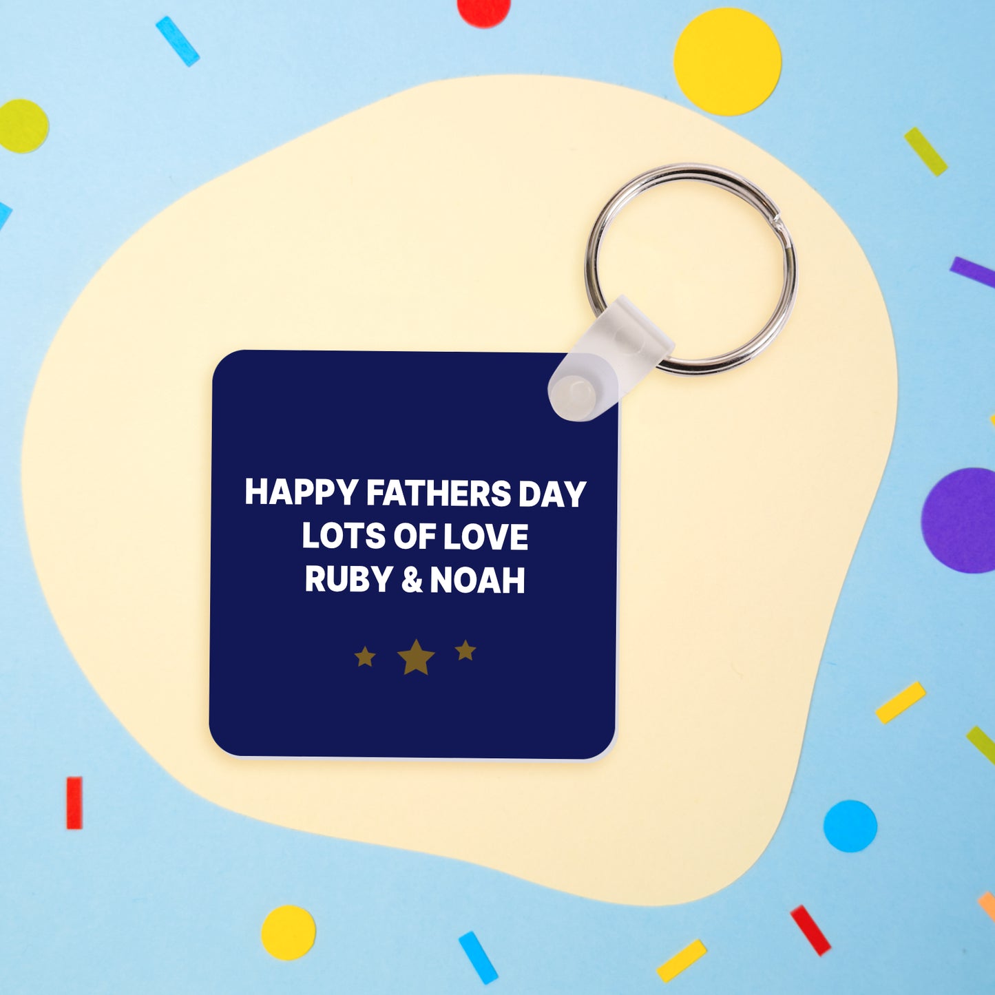 Proud Dad of a few dumbass kids personalised Keyring