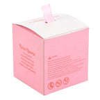 Pink candle gift  box on a white background