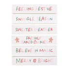 Festive block sign