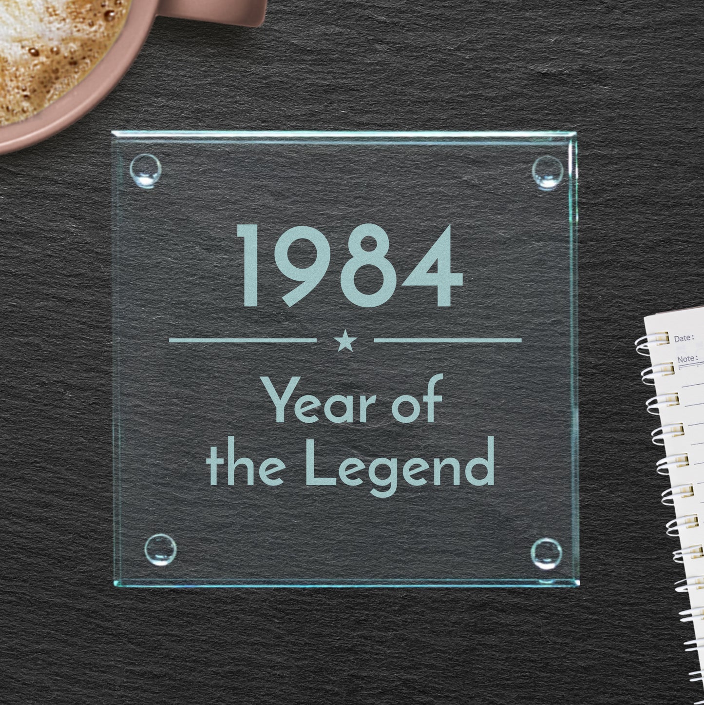 Year Of The Legend Glass Coaster