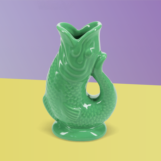 Ceramic fish vase - Green