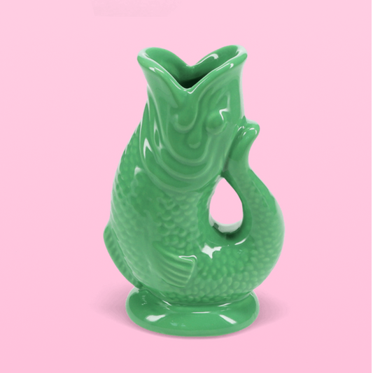 Ceramic fish vase - Green