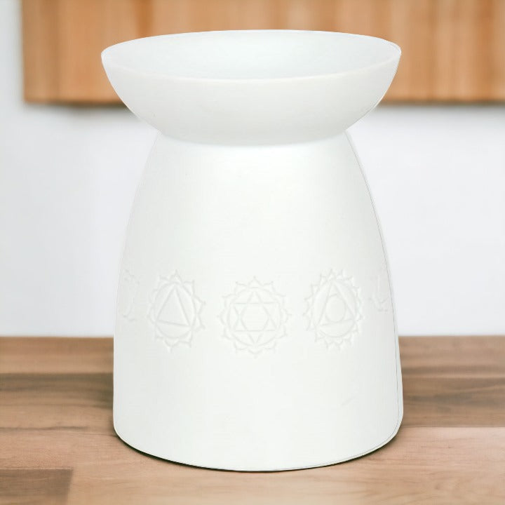 oil burner with severn chakra details