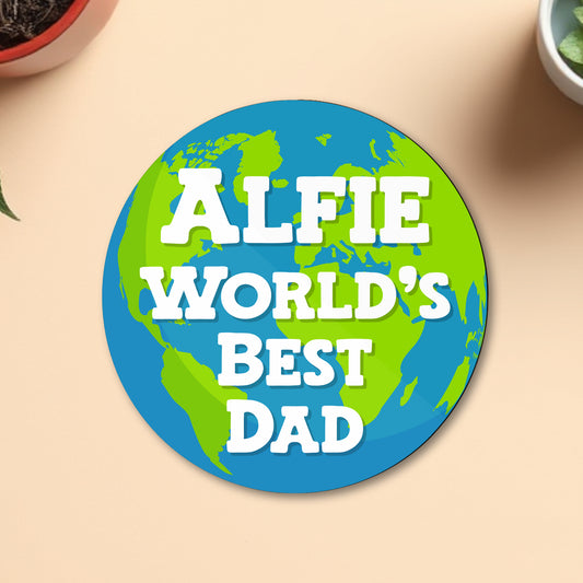 World's Best Dad Round Coaster
