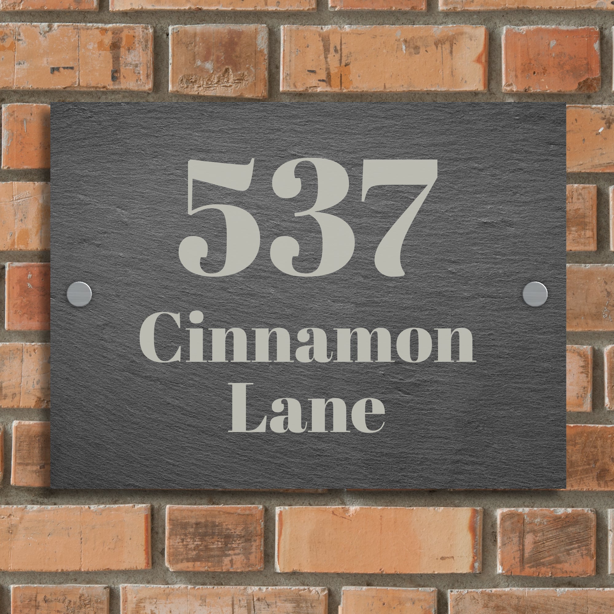 Statement Slate House Sign
