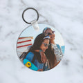 Personalised Round Plastic Keyring