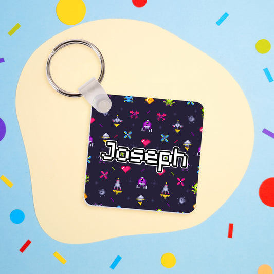 Space Aliens Personalised  Keyring