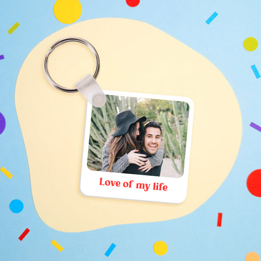 Image & Message Square Keyring