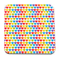 Rainbow Hearts Coaster