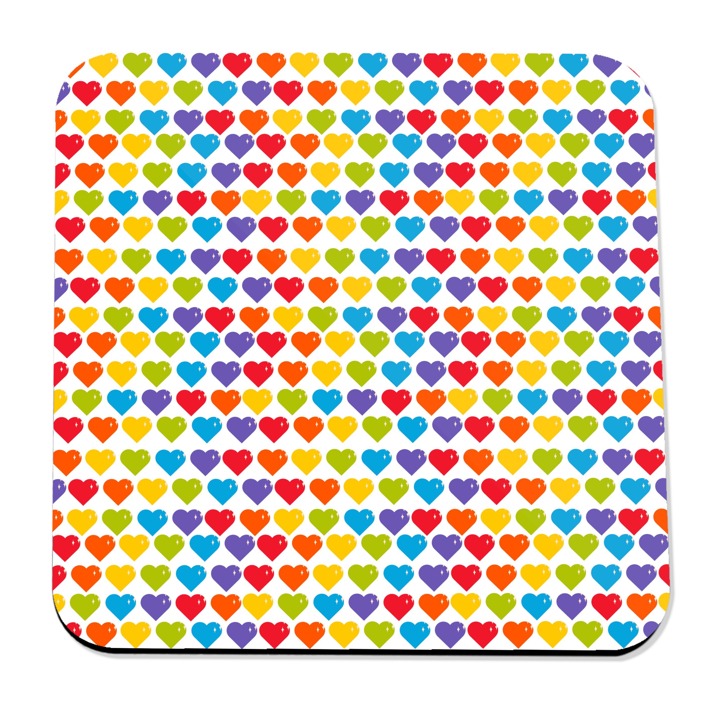 Rainbow Hearts Coaster