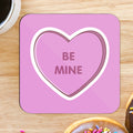 'Be Mine' Love Heart Coaster