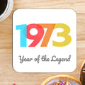 Retro Year Of The Legend Square Coaster