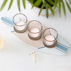 surf board shaped tealight holder