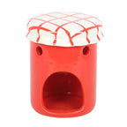 rear of the jar oil burner with cut out for tealight