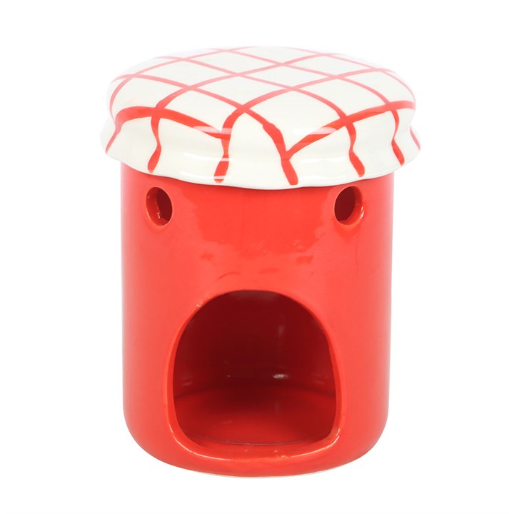 rear of the jar oil burner with cut out for tealight