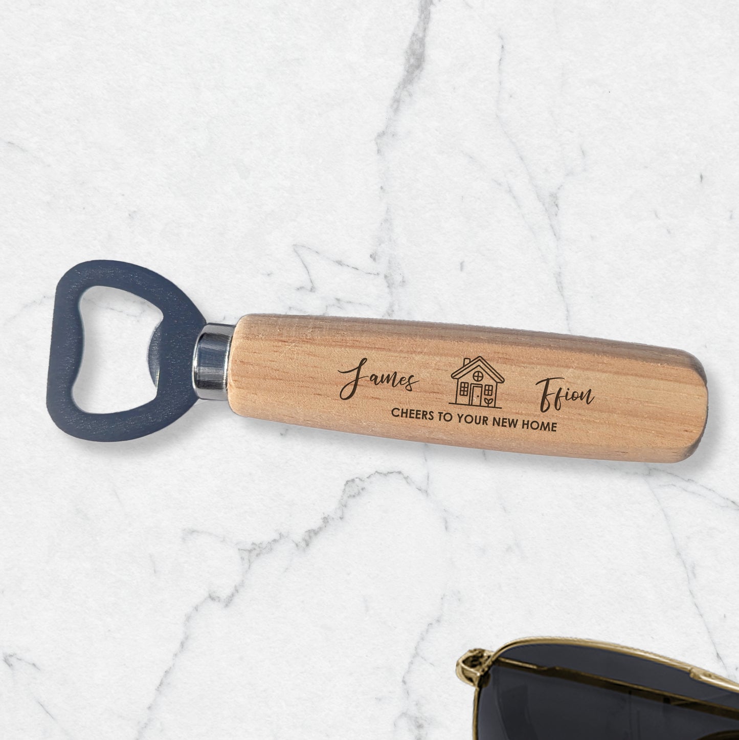 Wooden Bottle Opener - New Home