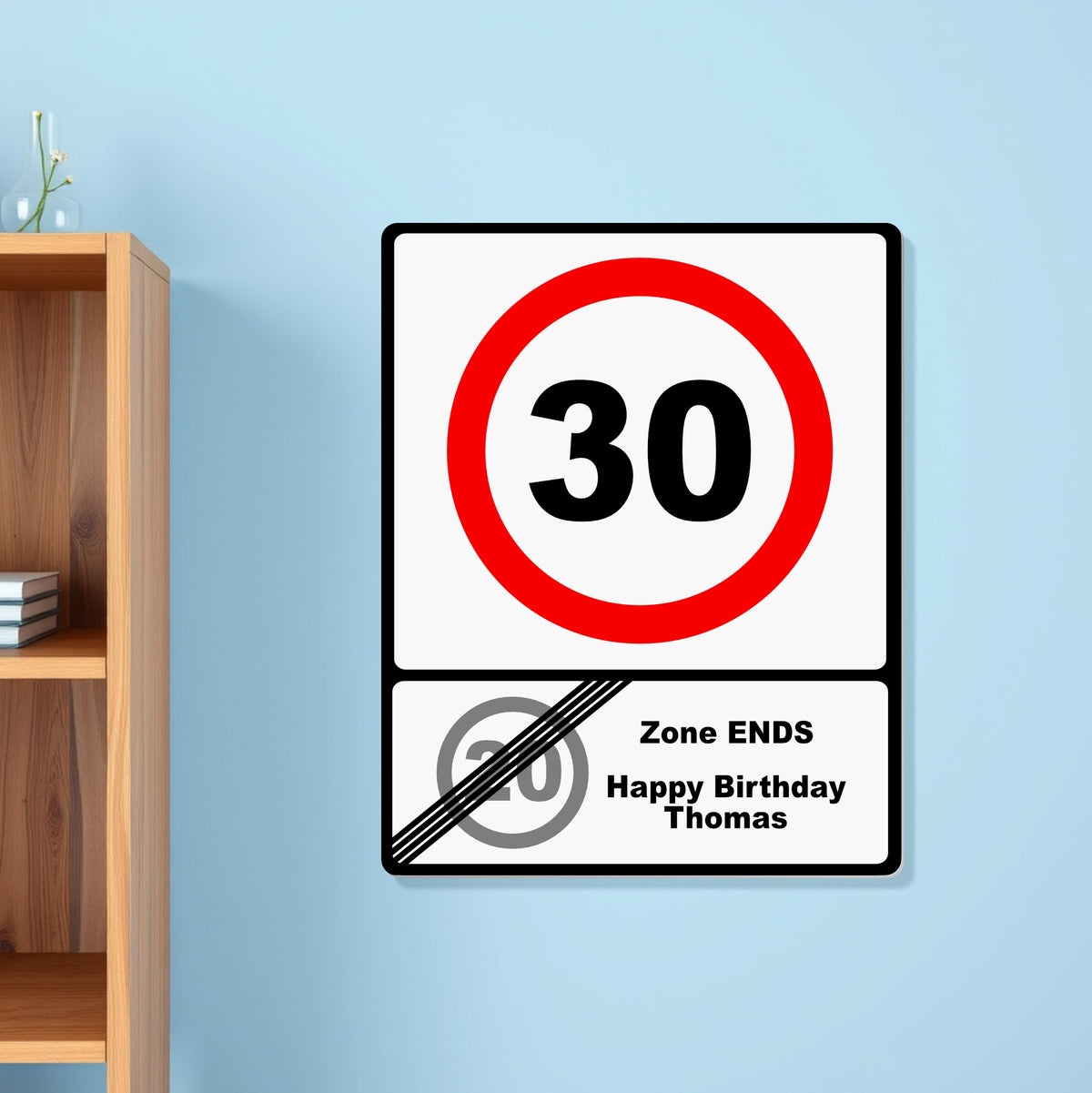Aluminium Panel - Birthday Milestone Zone Ends