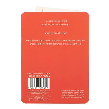 back of greeting card