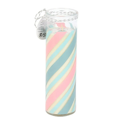 Candy Stripe Bubblegum Tube Candle