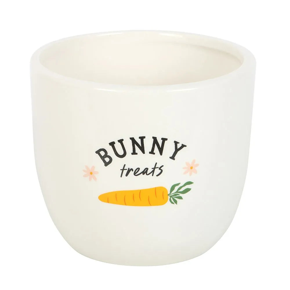 Bunny Treats Ceramic Pot