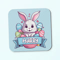Personalised Easter Blue Coaster