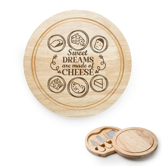 Sweet Dreams Are Made Of Cheese Cheeseboard with utensils set