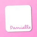 Personalised Island Vibes Coaster- Pink/Blue