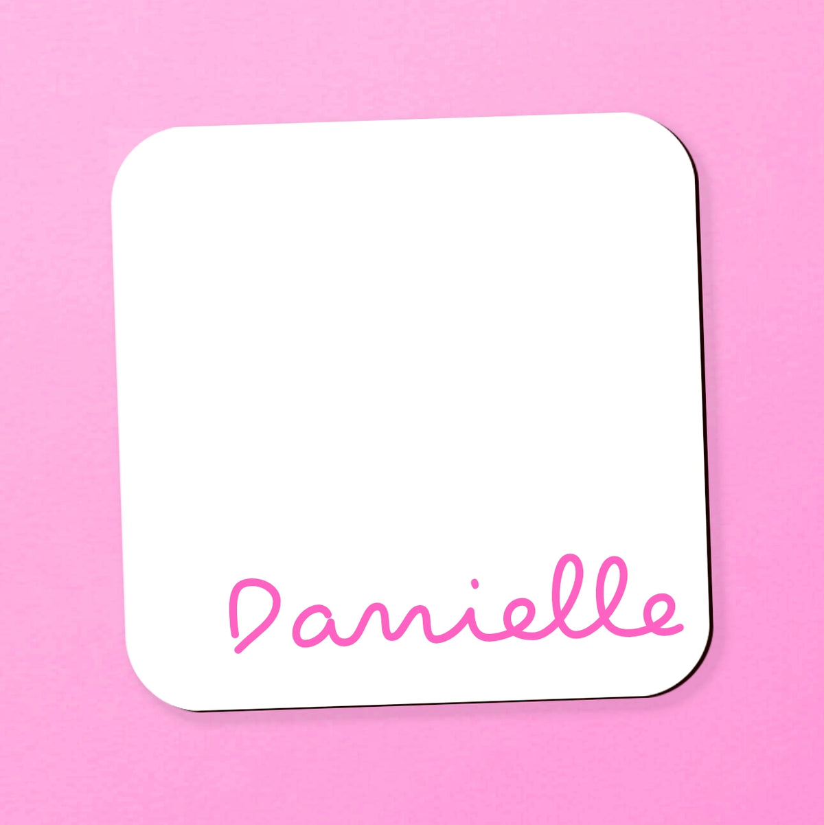 Personalised Island Vibes Coaster- Pink/Blue