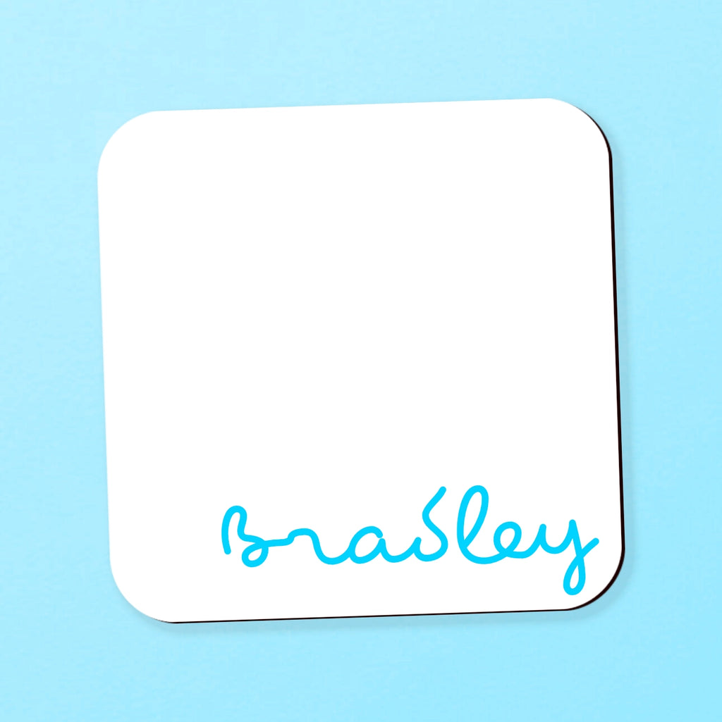 Personalised Island Vibes Coaster- Pink/Blue