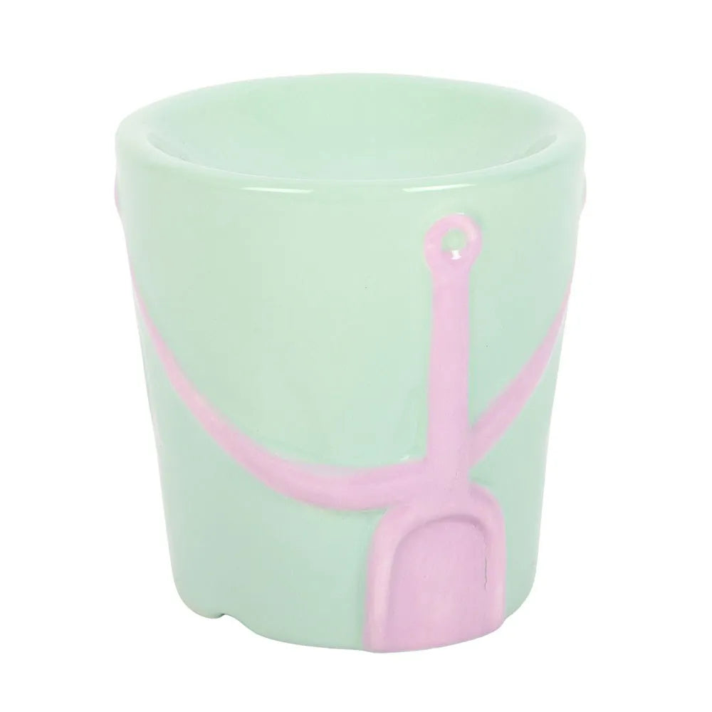 bucket and spade oil burner pastel coloured