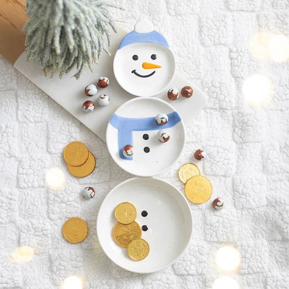Set of 3 Winter Snowmen Stacking Bowls