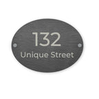 Slate oval house sign