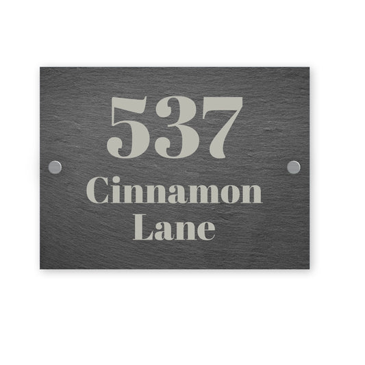 Statement Rectangle House Sign