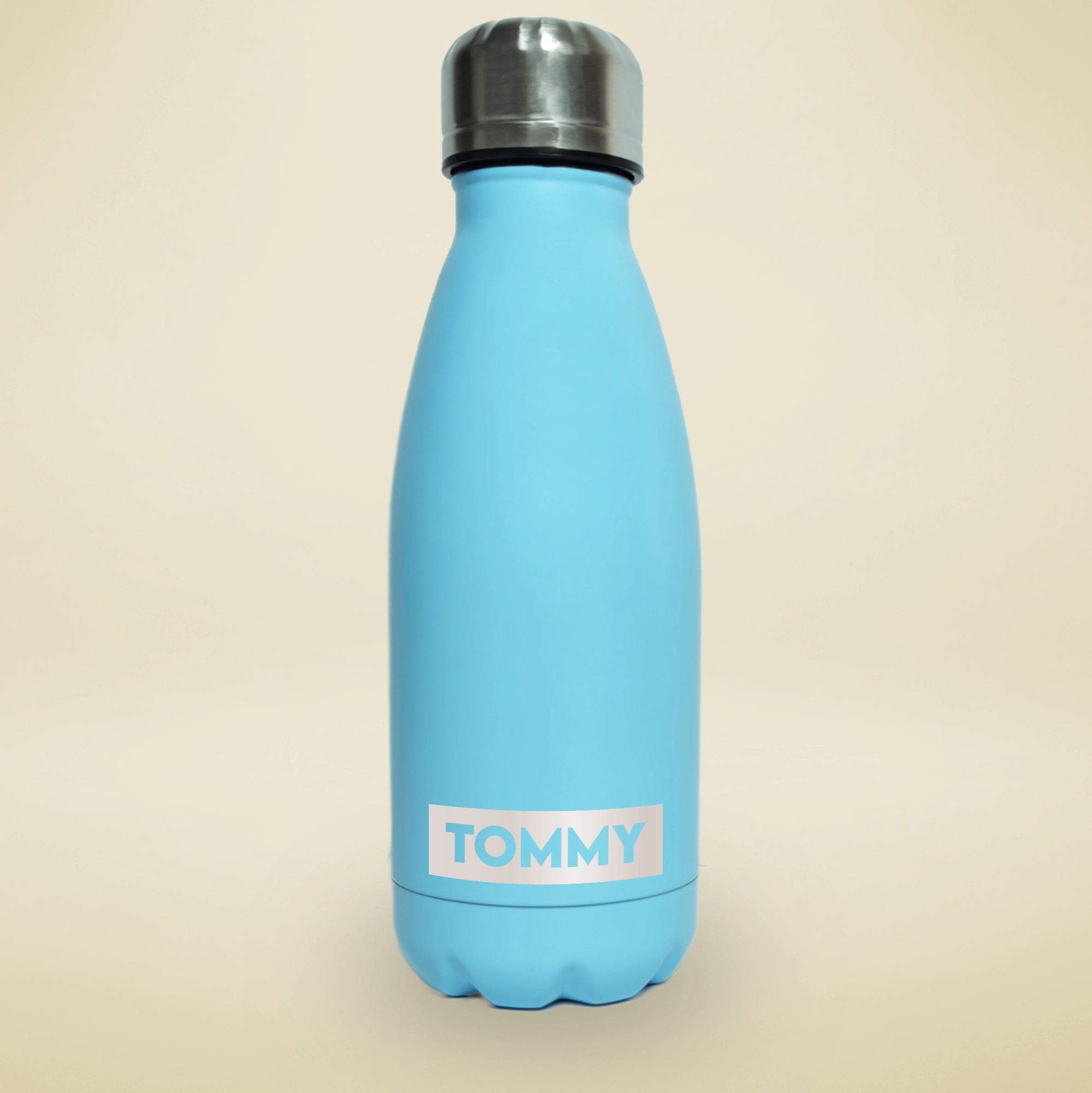 Small Blue Water Bottle - Engraved Name