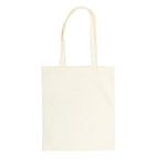 Beige tote bag on a white background