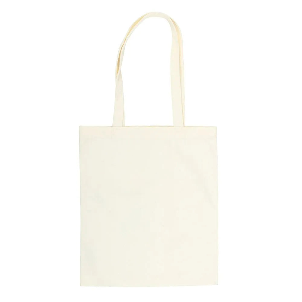 Beige tote bag on a white background