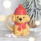 Winter Puppy Lidded Mug