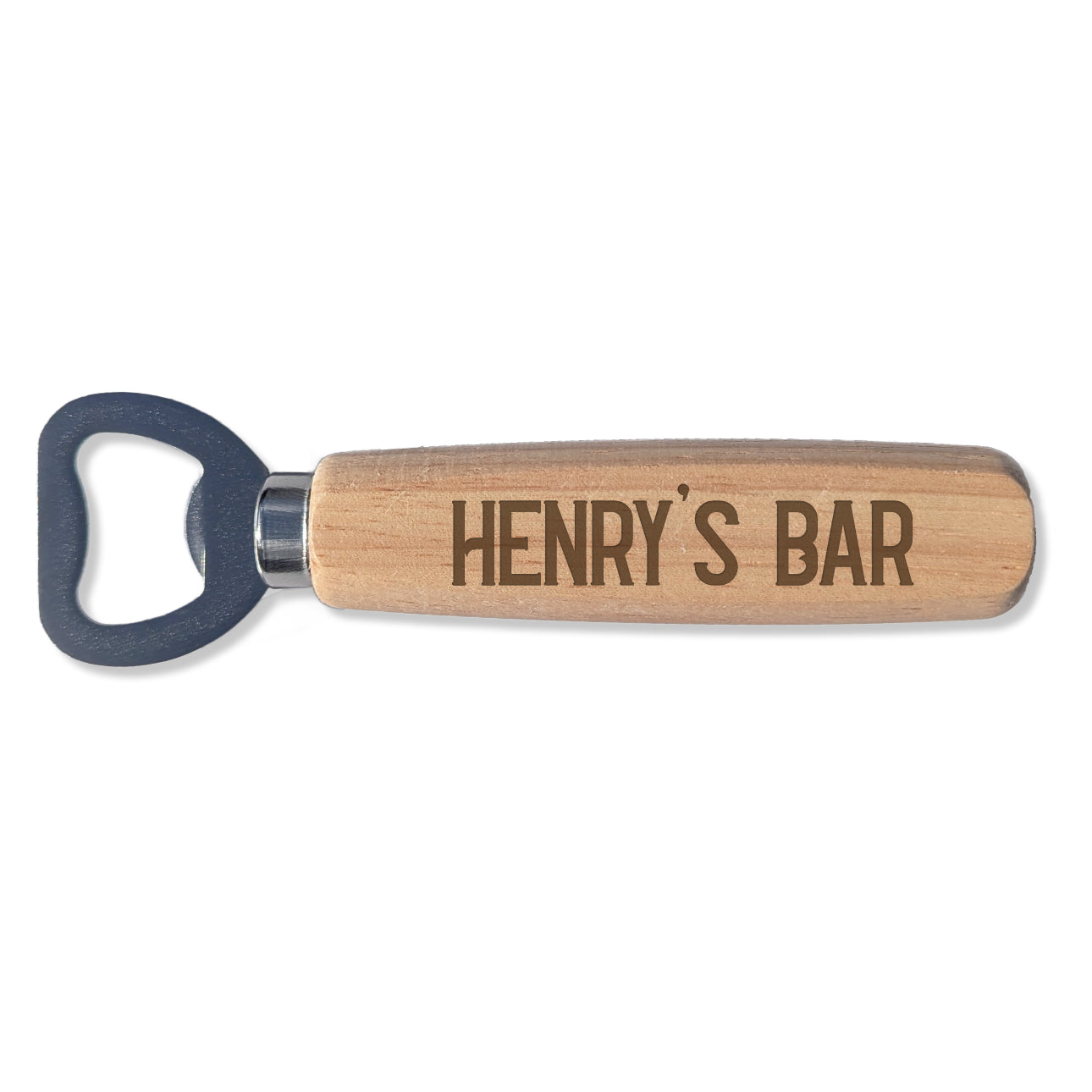 Wooden Bottle Opener - Name's Bar